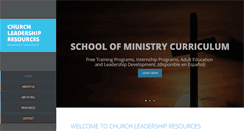 Desktop Screenshot of churchleadershipresources.com